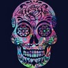 Junior's Design By Humans Halloween Sugar Skull By honeytree T-Shirt - 2 of 3