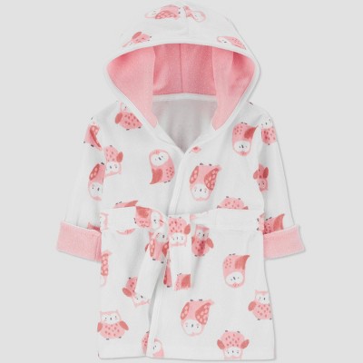 Carter's Just One You® Baby Girls' Owl Bath Robe - Pink
