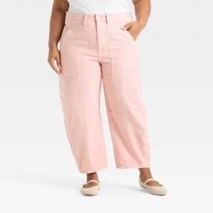 Women's High-Rise Utility Barrel Jeans - Universal Thread™ - 1 of 3