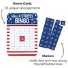 Big Dot of Happiness Stars & Stripes - Bar Bingo Cards and Markers - Patriotic Party Shaped Bingo Game - Set of 18 - 2 of 4