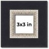 PosterPalooza | Square Embellished Black Picture Frame - UV Acrylic, Foam Board Backing, Hanging Hardware - 2 of 4
