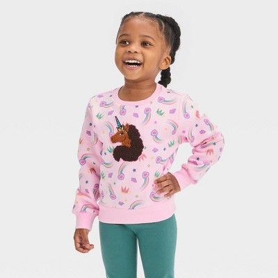 Grayson Collective Toddler Girls Faux Shearling Hoodie