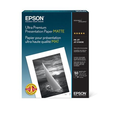 Epson Ultra Premium 25-ct. Glossy Photo Paper 8.5x11