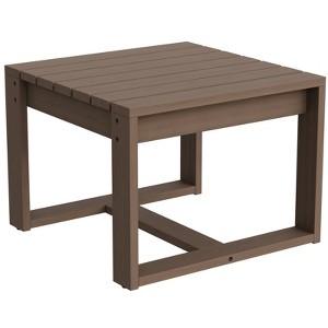 EAGLE PEAK Natural Cedar Cedar Wood Table, Slat Wood Design for Deck Pool Balcony Indoor or Outdoor - 1 of 4