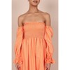 Petal and Pup Womens Domenica Shirred Long Sleeve Midi Dress - 4 of 4