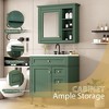 30in Bathroom Vanity With Top Sink, With 2 Drawers, 1 Tip-Out Drawer&1 Storage Cabinet, Modern Freestanding Bathroom Storage Cabinet With Mirror - 4 of 4