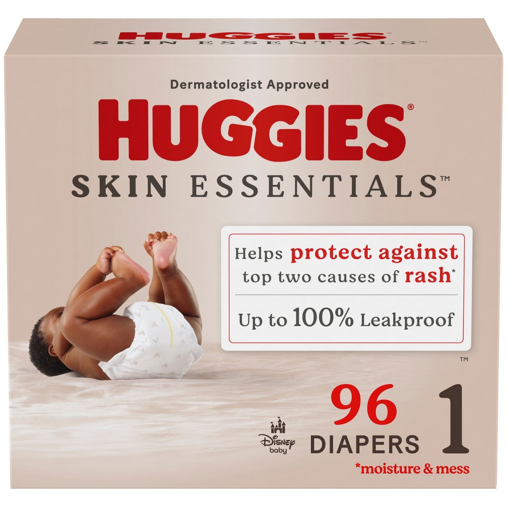 Huggies Skin Essentials Diapers Super Pack - Size 1 - 96ct