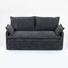 Lycvki 59.5 in. Corduroy Convertible Sleeper Sofa Couch with Side Storage - 2 of 4