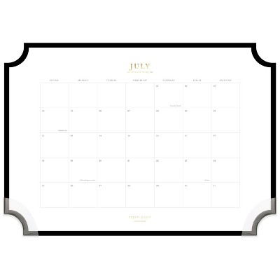 2021-22 Academic Desk Pad Monthly Black - Sugar Paper Essentials