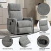KWPZQEB Swivel Recliner Chair, Manual Recliner Chair with Heat & Massage, Comfortable Arms & Back, Rocker Chair, Single Sofa for Living Room - 4 of 4