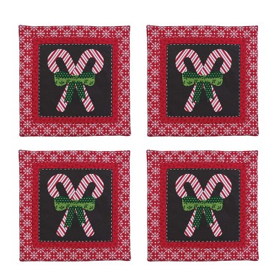 Park Designs Candycanes And Snowflakes Placemat Set of 4