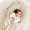 Makemake Organics Organic Cotton Scalloped Baby Blanket - Vanilla - 2 of 4