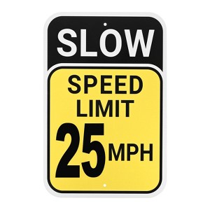 Unique Bargains Aluminum Weather Resistant Waterproof Rust Free Traffic Signs 1 Pc - 1 of 4