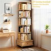 YONWAY Multi-Tier Rotating Bookshelf Tower, 360° Display Round Spinning Bookshelf, Space-Saving for Bedroom, Living Room, Home - 4 of 4