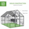 9' x 6' x 6' Large Chicken Coop with Nesting Box, Water-Resistant and Anti-UV Cover for 8-12 Chickens - 4 of 4