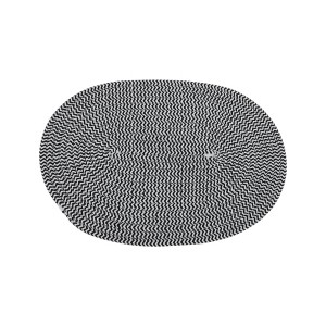 Unique Bargains Trivet Oval Rope Coaster Cotton Non-Woven Fabric 12.6"x8.66"x0.31" - 1 of 3