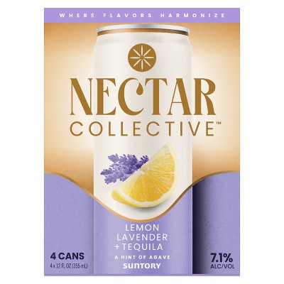Nectar Collective Lemon Lavender Tequila - 4pk/12 fl oz Cans