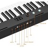 61 Key MK4 Keyboard Piano For Beginners-Portable Electronic Piano With Speakers-Stand-Bench-Headphones-Tablet Stand - 2 of 4