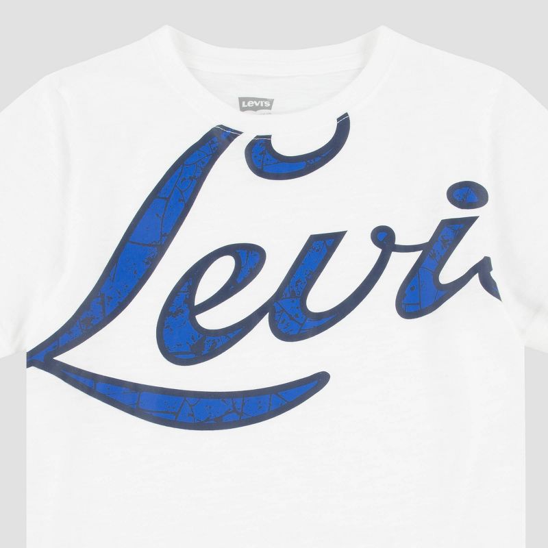 Levi's® Boys' Short Sleeve Varsity Logo Graphic T-Shirt - White, 3 of 6