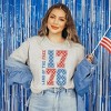 Simply Sage Market Women's Land Of The Free Retro Stars Short Sleeve Graphic Tee - 2 of 4