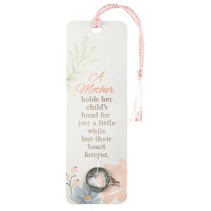 Dicksons A Mother Holds Her Child's Hand Forever Tassel Coin Pink and White 6 x 2 Paper and Coin Bookmark Pack of 12 - 1 of 2