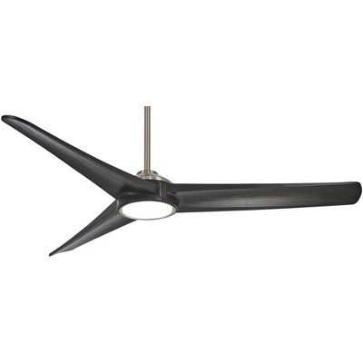 68" Minka Aire Modern Indoor Ceiling Fan with LED Light Remote Control Coal Brushed Nickel for Living Room Kitchen Bedroom Family
