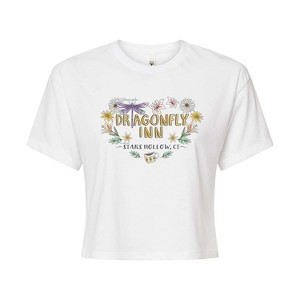 Women's - Gilmore Girls - Dragonfly Inn Cropped Graphic T-Shirt - 1 of 4