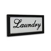 Cheung's Colista Elegant Laundry Wall Sign Black - 3 of 4
