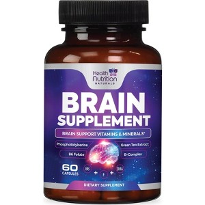 Brain Supplement for Memory & Focus - Nootropics for Concentration & Energy - 1 of 4