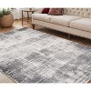 Cream And Gray Abstract Area Rug - 2 of 4