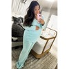 PinkBlush Light Blue Ribbed Soft Knit Long Sleeve Maternity Pajama Set - 4 of 4