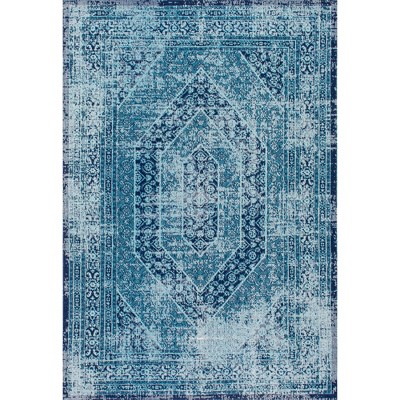 Nuloom Vintage Freda Floral Garden Area Rug, 5' x 7' 5", Blue