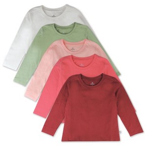 Honest Baby 5-Pack Organic Cotton Long Sleeve T-Shirts - 1 of 4