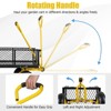 Tangkula Utility Garden Cart 900 lbs/400 kg(1200 lbs/545 kg) Heavy Duty Wagon Cart with Rotating Handle and Removable Sides - 4 of 4