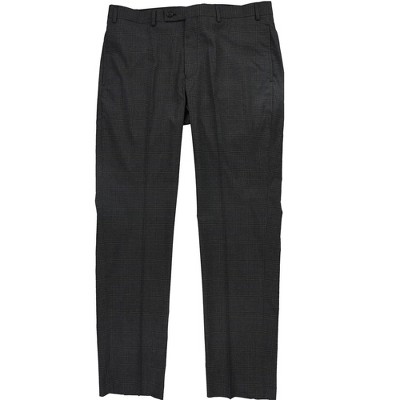 Calvin Klein Mens Slim Fit Plaid Dress Pants Slacks
