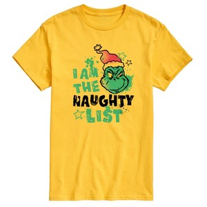 Men's - Dr. Seuss - The Grinch I Am The Naughty List Short Sleeve Graphic T-Shirt - 1 of 4