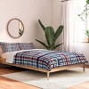 Deny Designs Ninola Design Checks Tartan Blue King Comforter and Sham Set 2pc Set - 2 of 4