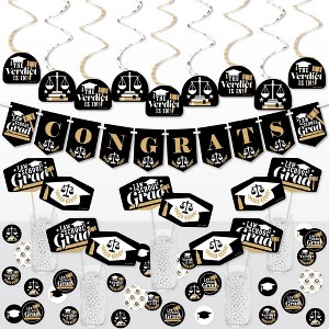 Big Dot of Happiness Law School Grad - Future Lawyer Graduation Party Supplies Decoration Kit - Decor Galore Party Pack - 51 Pieces - 1 of 4