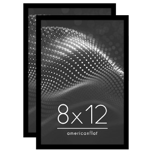 Americanflat Picture Frame - Modern Design, Shatter-Resistant Glass, Dual Sawtooth Hangers, Ideal for Home and Office Decor (2 Pack) - 1 of 4