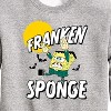 Boys' - SpongeBob SquarePants - Franken Sponge Graphic Long Sleeve Fleece Sweatshirt - 2 of 4