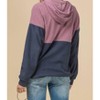 Women's Color Block Hooded Sweatshirt - entro - 4 of 4