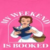 Women's - Disney - Belle My Weekend Is Booked Juniors Fitted Graphic T-Shirt - 2 of 3