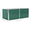 vidaXL Garden Raised Bed Galvanized Steel, Garden Planter for Flowers, Raised Flower Bed, Weather-resistant - 3 of 4