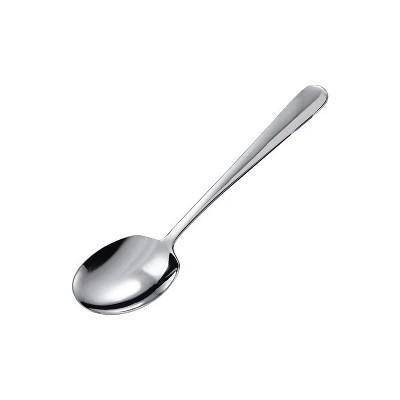 Extra Heavy Stainless Steel Serving Spoon with Flat Handle