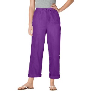 Woman Within Plus Size Tall The Boardwalk Pant - 1 of 3