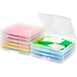 IRIS 10 Piece Portable Project Case 12x12 Paper, Clear : Target