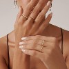 5-10 Stackable Rings for Women Non Tarnish Dainty 14K Gold Plated Stackable Thin Rings Cubic Zirconia - 4 of 4