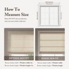 Dsvimoy Curtain Panel Galen Matte Cordless Roman Blind for Trendy Home Decor, Off-White, 5.96"*9.25"*8.07" - 3 of 4