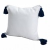 20" X 20" Light Beige And Dark Beige 100% Cotton Zippered Pillow - 4 of 4