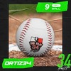 Ortiz34 9" Graffiti Youth T-Ball Glove, Right Hand Throw, Easy Close, No Break-In, Lightweight, Green/Purple - 3 of 4